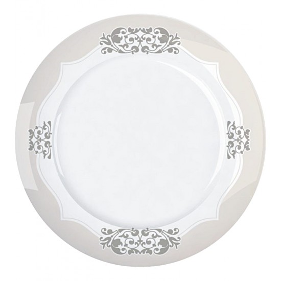 Prato Sobremesa 21,5cm Versa Perola Porcelana Germer